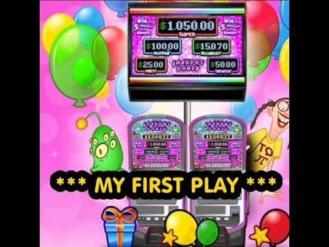 WMS - Jackpot Party - 3RM *** MY FIRST PLAY ***