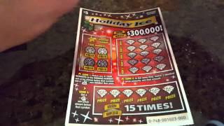 NEW! $300,000 HOLIDAY ICE $5 MICHIGAN LOTTERY SCRATCH OFF. SCRATCH OFF WINNER. .