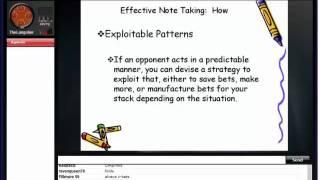 Poker Lesson - How To Take Effective Notes While Playing Poker