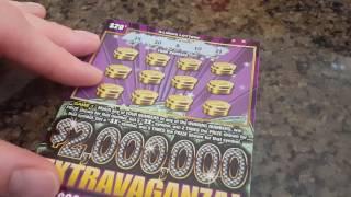 FREE SHOT TO WIN $1,000,000!  $2,000,000 EXTRAVAGANZA $20 ILLINOIS SCRATCH OFF TICKET.