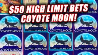 COYOTE MOON HIGH LIMIT JACKPOT WIN ⋆ Slots ⋆ LIVE PLAY AND INSANE LINE HITS