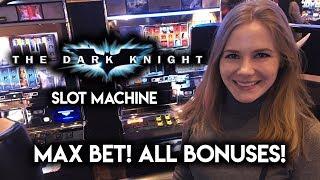 Batman The Dark Knight Slot Machine! MAX BET! All BONUSES! Heroes VS Villains!!!