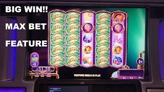 Willy Wonka Scrumdiddlyumptious Live Play with Feature BIG WIN Max Bet Slot Machine Las Vegas