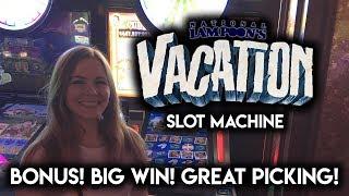 Biggest WIN on Youtube for Vacation Slot Machine! Awesome BONUS!