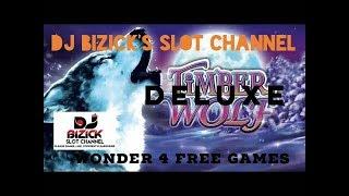 ~*** WONDER 4 FREE GAMES ***~ Timber Wolf Deluxe Slot Machine ~ NICE WIN!!!~ • DJ BIZICK'S SLOT CHAN