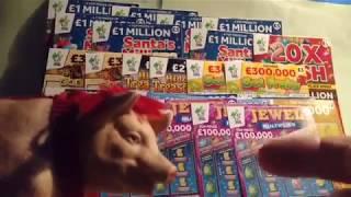 New JEWEL MULTIPLIES Scratchcards & COOL FORTUNES..SANTA'S MILLIONS..we just Bought..lets see?