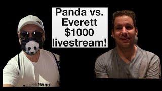 Panda vs. Everett $1000 livestream