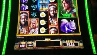 Walking Dead 2  Slot Machine $400 Live Play