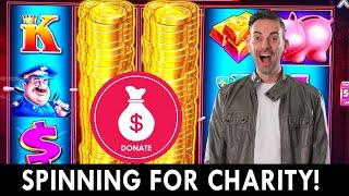 ⋆ Slots ⋆ SPINNING for CHARITY ⋆ Slots ⋆ Playing High Limit Slots for Well in the Desert in Palm Spr