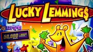 Lucky Lemmings Slot Machine ~ LEMMING BONUS! • DJ BIZICK'S SLOT CHANNEL