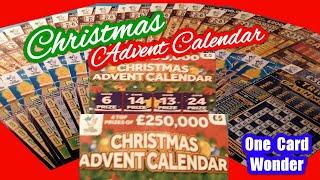 .•Christmas Advent Scratchcard..•....  •️ One Card Wonder Game..•