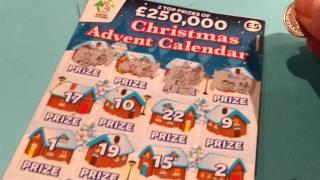 Scratchcards'The BIG One'.50 pounds worth..Christmas ADVENT.SANTA