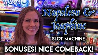 BONUSES! Napoleon & Josephine Slot Machine! Nice Comeback!!