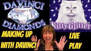 Live play wins! Davinci Diamonds & Kitty Glitter