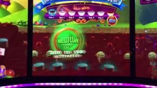 World of Wonka Slot Machine Chocolate River Bonus New York Casino Las Vegas