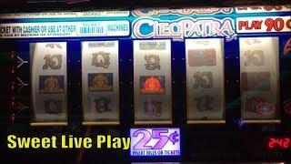 •SWEET!•FREE PLAY Slot Live ! How was result on FP•CLEOPATRA 9 LINE REEL 25￠Slot machine $2.25•彡 栗スロ