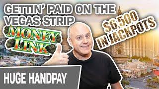 ⋆ Slots ⋆ Almost $6,500 in JACKPOTS ⋆ Slots ⋆ ⋆ Slots ⋆ Money Link PAYS ME on The Las Vegas Strip!