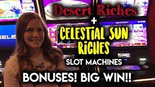 BIG WIN! BONUS! on Celestial Sun Riches! HOT Machine!