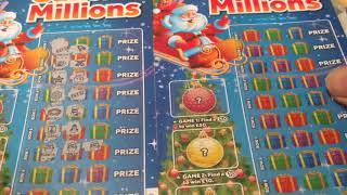 Scratchcard Holiday Bonus Game...Seeing Double...2 of each Card...