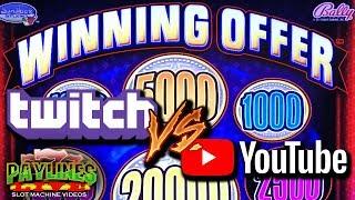 • TWITCH VS. YOUTUBE • WINNING OFFER SLOT MACHINE • LIVE CHAT & COMPETITION!!