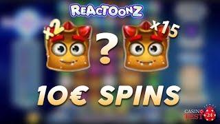 BIG WIN on Reactoonz Slot (Play'n Go) - 10€ SPINS