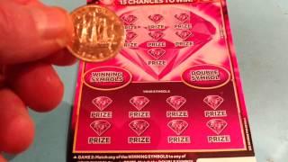 Scratchcard ...PINK JEWEL MILLIONAIRE...GREEN MILLIONAIRE Cards and Others