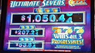 Ultimate Sevens | Progressive win | 25c denom - Slot Machine Bonus