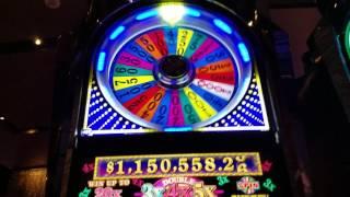 Wheel of Fortune slot Machine 75$ Spin live Play Las Vegas nevada