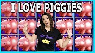 •SLOT QUEEN PLAYS WITH THE PIGGIES •HOW MANY PIGGIES CAN WE GET ⁉️