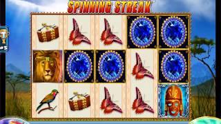 JEWELS OF AFRICA Video Slot Casino Game with a FREE SPIN BONUS