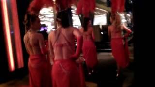 Crown Casino feather chicks lol prancing around the floor
