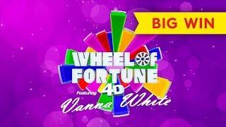 Wheel of Fortune 4D Slot - BIG WIN BONUS!