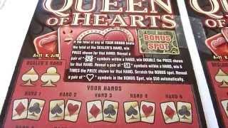 Queen of Hearts - $5 Illinois Instant Scratch Off Lottery Ticket