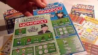 New Monopoly Scratchcards & Full of 500's..GET Fruity..and more