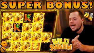 SUPER BONUS on Wild Swarm PAYS BIG!