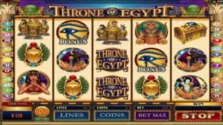 Free Throne of Egypt Slot by Microgaming Video Preview | HEX