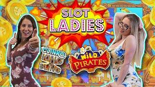 •SLOT LADIES go Head-to-Head •on WILD PIRATES• and KING OF BLING• Double Challenges!!