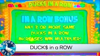 Duck$ in a Row Slot Machine Bonus