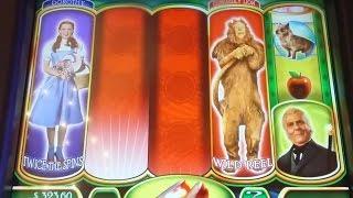 The Wizard of Oz Ruby Slippers Slot Machine-MAX BET BONUSES