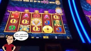 •Cha Ching Hand Pay Slot Machine Win• 5 Dragons•