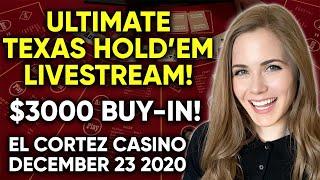 LIVE: Ultimate Texas Hold’em!! $3000 Buy-in!! Biggest Buy-in Yet!!