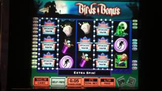 Hitchcock Theater Slot Machine Bonus - Bird's Bonus - Big Win!