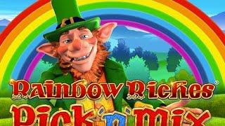 Rainbow Riches Pick 'N' Mix slot Machine Bonus with loads of re-triggers and Mega Wins!
