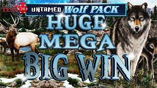 HUGE MEGA BIG WIN on Untamed Wolf Pack - Microgaming Slot - 1,50€ BET!