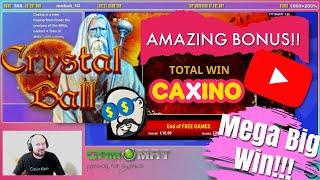 Amazing Bonus!!Mega Big Win From Crystal Ball Slot!!