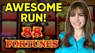 Nice Winning Run! 88 Fortunes Slot Machine! BONUS!