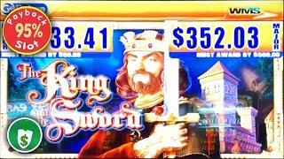 The King and the Sword 95% payback slot machine, bonus