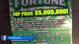 $5 Mil Fortune New York Lottery  $20 Scratch Off
