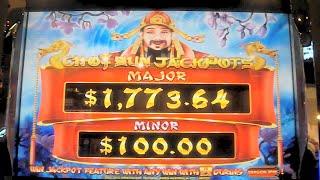 Choy Sun Jackpots Slot Machine BIG WIN Las Vegas Progressive Winner