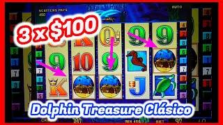 3 Rondas x $100 Dólares ⋆ Slots ⋆ Apuesta Máxima $9 ⋆ Slots ⋆ Dolphin Treasure Viejito pero Pagador! ⋆ Slots ⋆